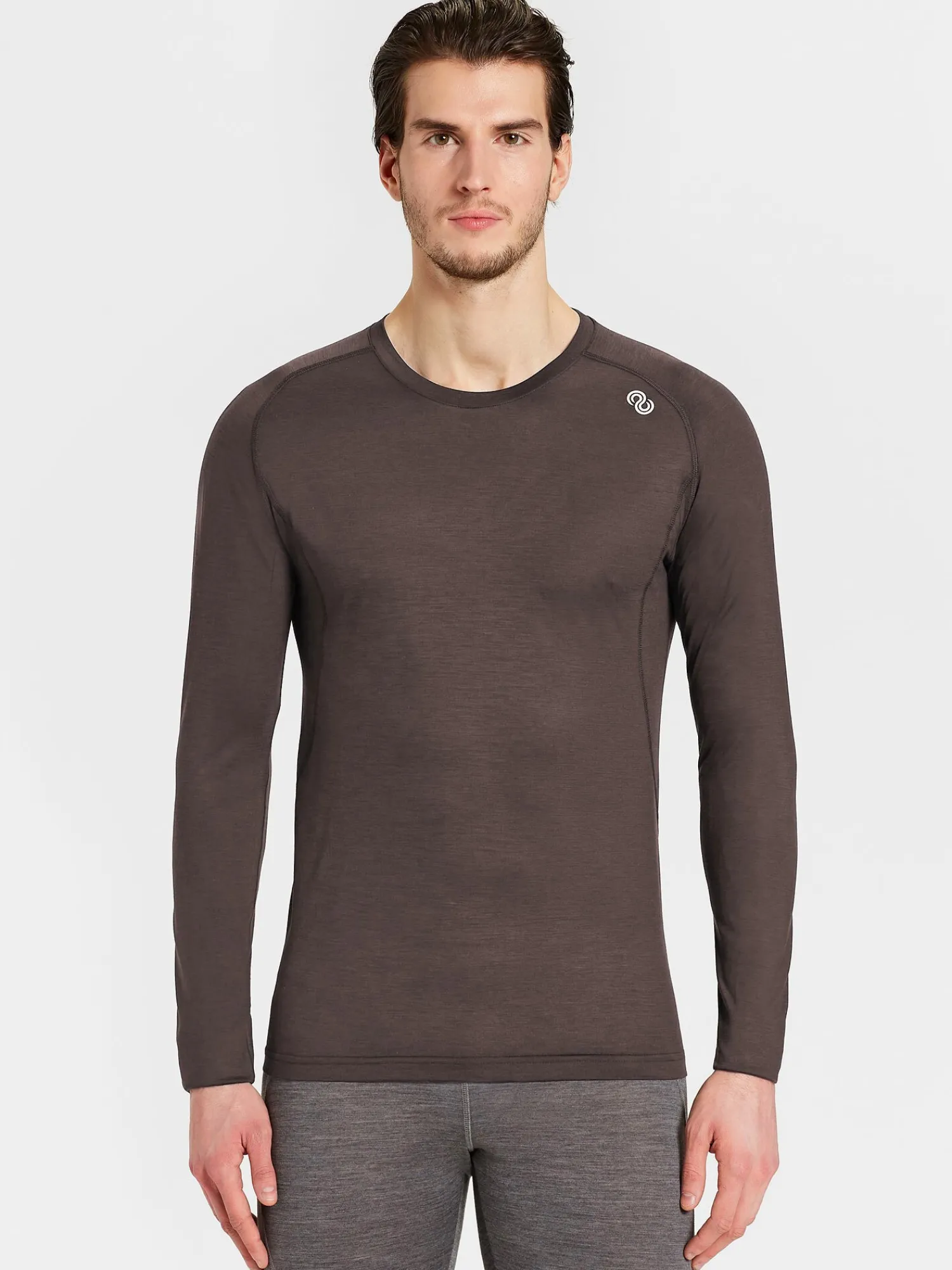 Fashion Rewoolution TOMMY - t-shirt in merino jersey 140 gr per uomo in colore marrone
