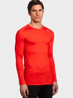 Hot Rewoolution TOMMY - t-shirt in merino jersey 140 gr  per uomo in colore arancione