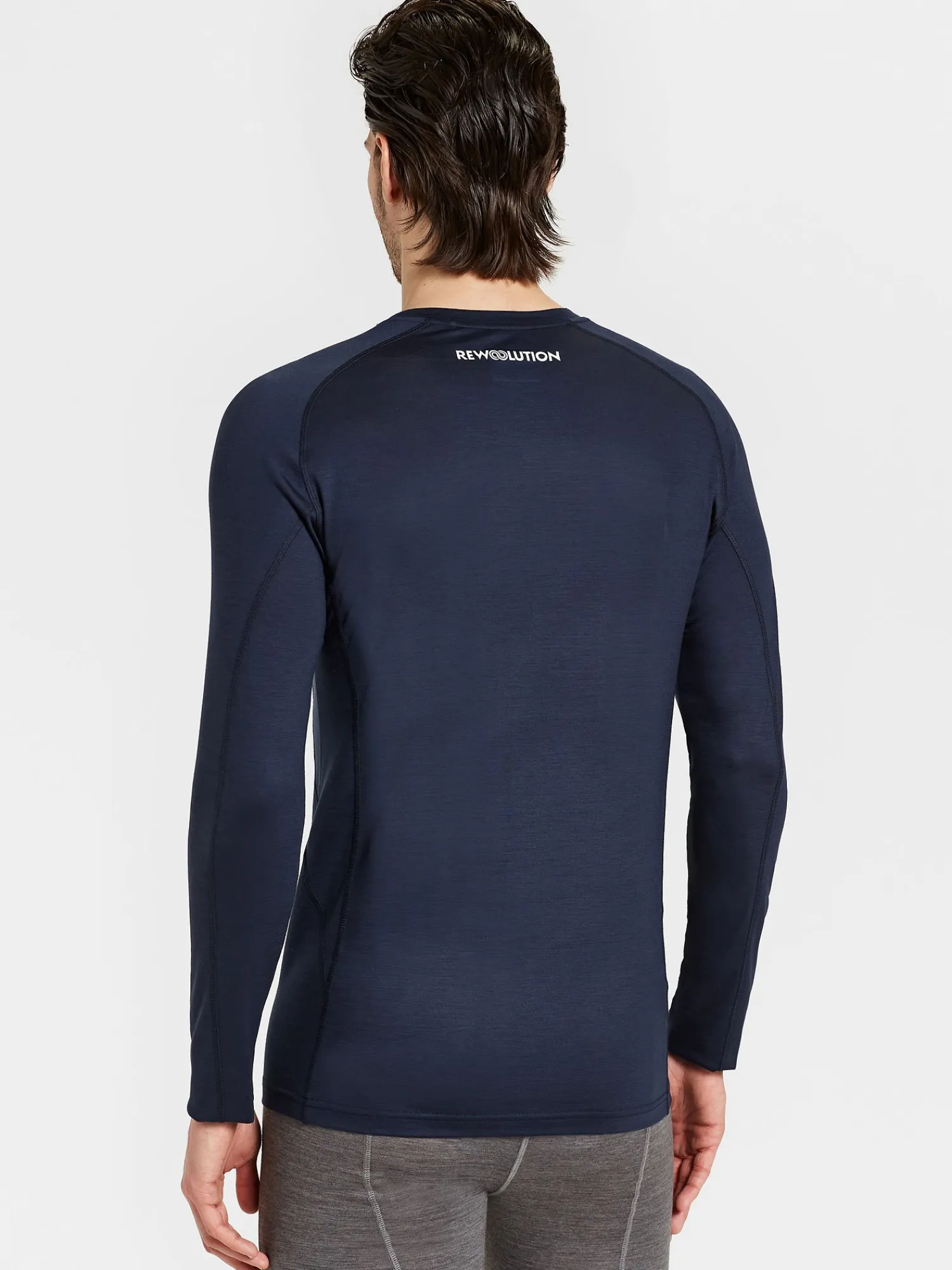 Fashion Rewoolution TOMMY - t-shirt in merino jersey 140 gr per uomo in colore blu