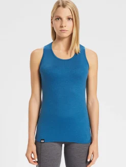 Outlet Rewoolution TOP - intimo  in merino mesh 180 gr per donna in colore blu