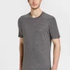 Discount Rewoolution TRICK - t-shirt in merino jersey 140 gr per uomo in colore grigio