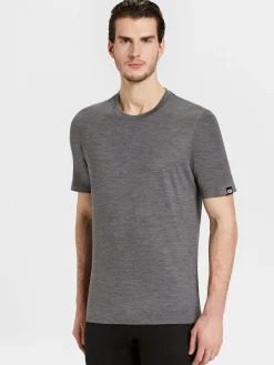 Discount Rewoolution TRICK - t-shirt in merino jersey 140 gr per uomo in colore grigio
