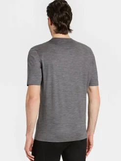 Discount Rewoolution TRICK - t-shirt in merino jersey 140 gr per uomo in colore grigio