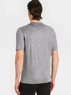 Best Rewoolution TRICK - t-shirt in merino jersey 140 gr per uomo in colore grigio