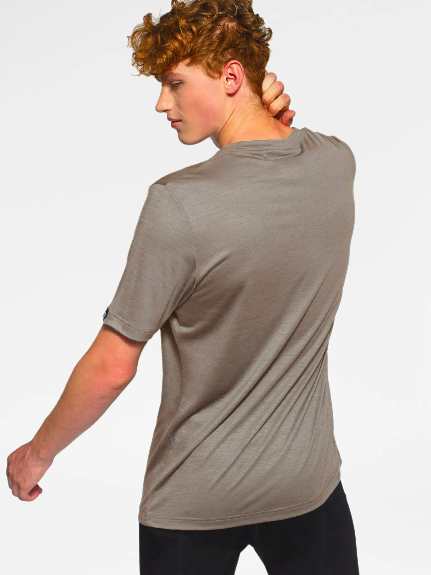 Hot Rewoolution TRICK - t-shirt in merino jersey 140 gr per uomo in colore marrone