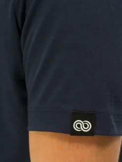 New Rewoolution TRICK - t-shirt in merino jersey 140 gr per uomo in colore blu