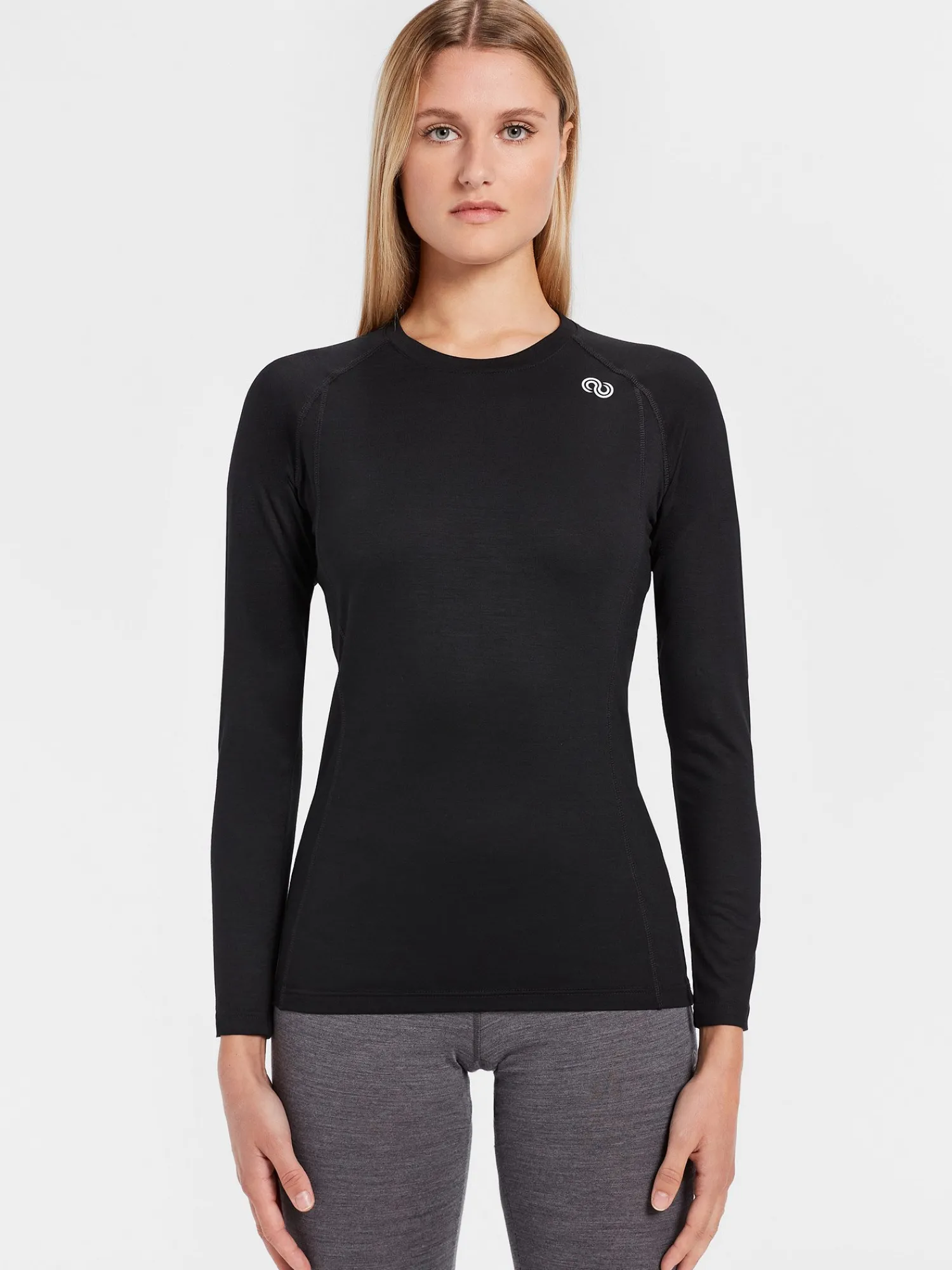 Clearance Rewoolution WIKI - t-shirt in merino jersey 190 gr per donna in colore nero