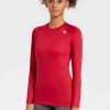 Fashion Rewoolution WIKI - t-shirt in merino jersey 190 gr per donna in colore rosso