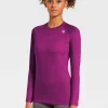 Discount Rewoolution WIKI - t-shirt in merino jersey 190 gr per donna in colore viola