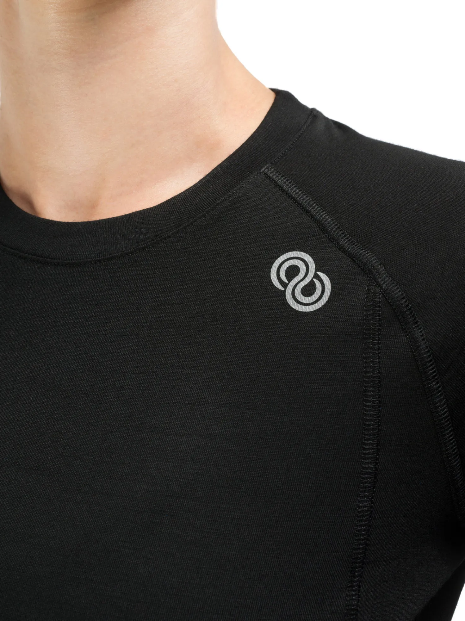 Clearance Rewoolution WIKI - t-shirt in merino jersey 190 gr per donna in colore nero