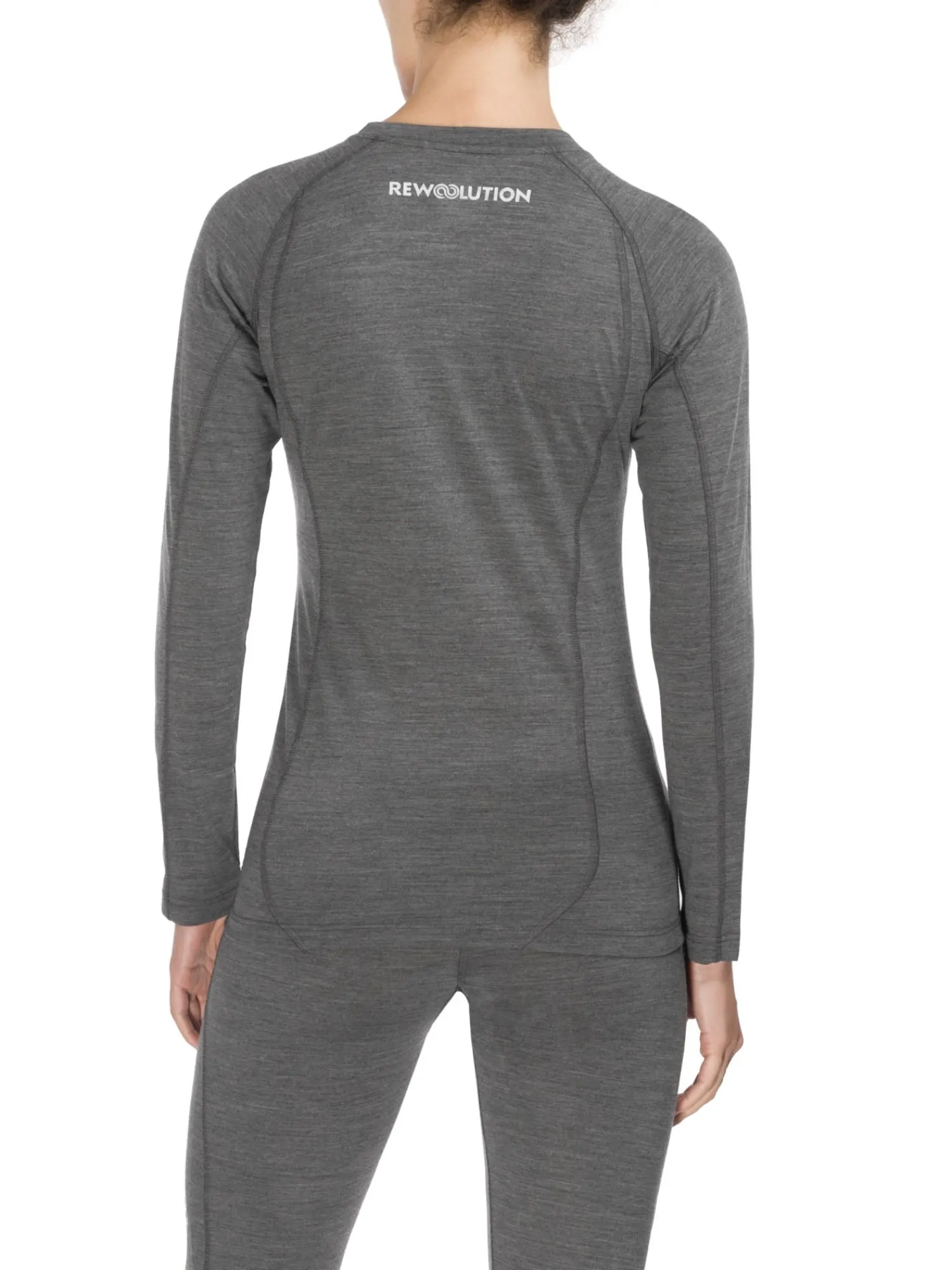 Best Rewoolution WIKI - t-shirt in merino jersey 190 gr per donna in colore grigio